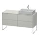 Duravit Waschtischunterschrank XSquare 140x77,8x53,8cm, 4 AZ, st, B r, bg m-1
