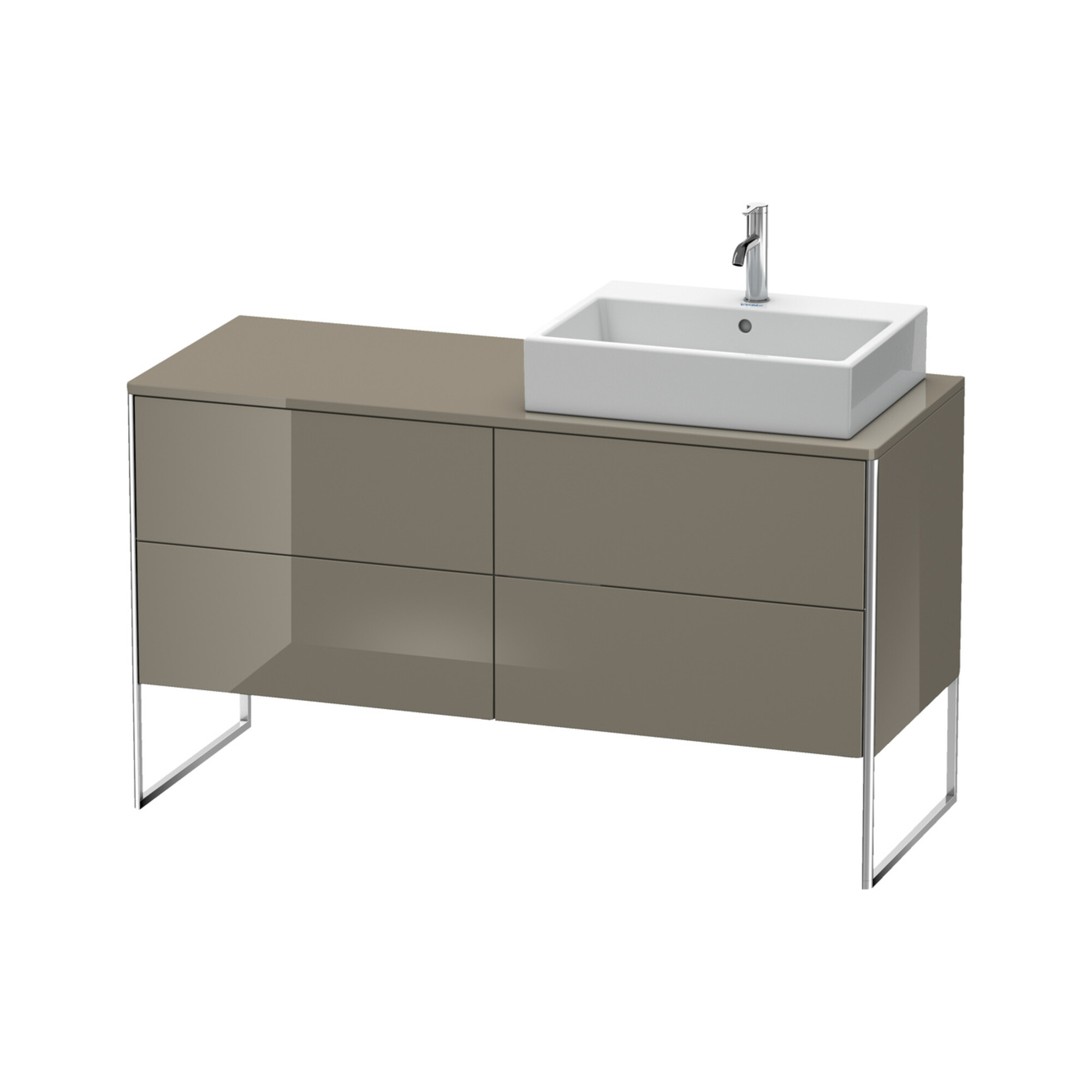 Duravit Waschtischunterschrank XSquare 140x77,8x53,8cm, 4 AZ, st, B r, f Gr hgl