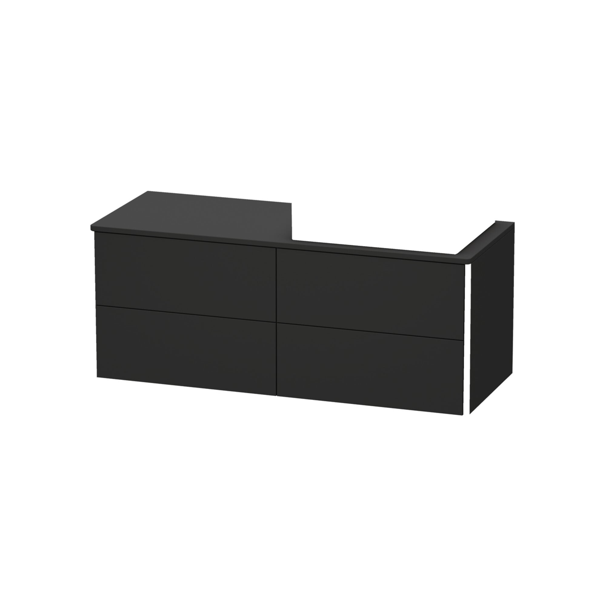 Duravit Waschtischunterschrank XSquare 140x77,8x53,8cm, 4 AZ, st, B r, gra matt