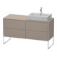Duravit Waschtischunterschrank XSquare 140x77,8x53,8cm, 4 AZ, st, B re, bas. m-1