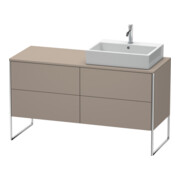 Duravit Waschtischunterschrank XSquare 140x77,8x53,8cm, 4 AZ, st, B re, bas. m