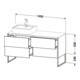Duravit Waschtischunterschrank XSquare 140x77,8x53,8cm, 4 AZ, st, B re, bas. m