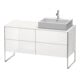 Duravit Waschtischunterschrank XSquare 140x77,8x53,8cm, 4 AZ, st, B re, we hgl-1
