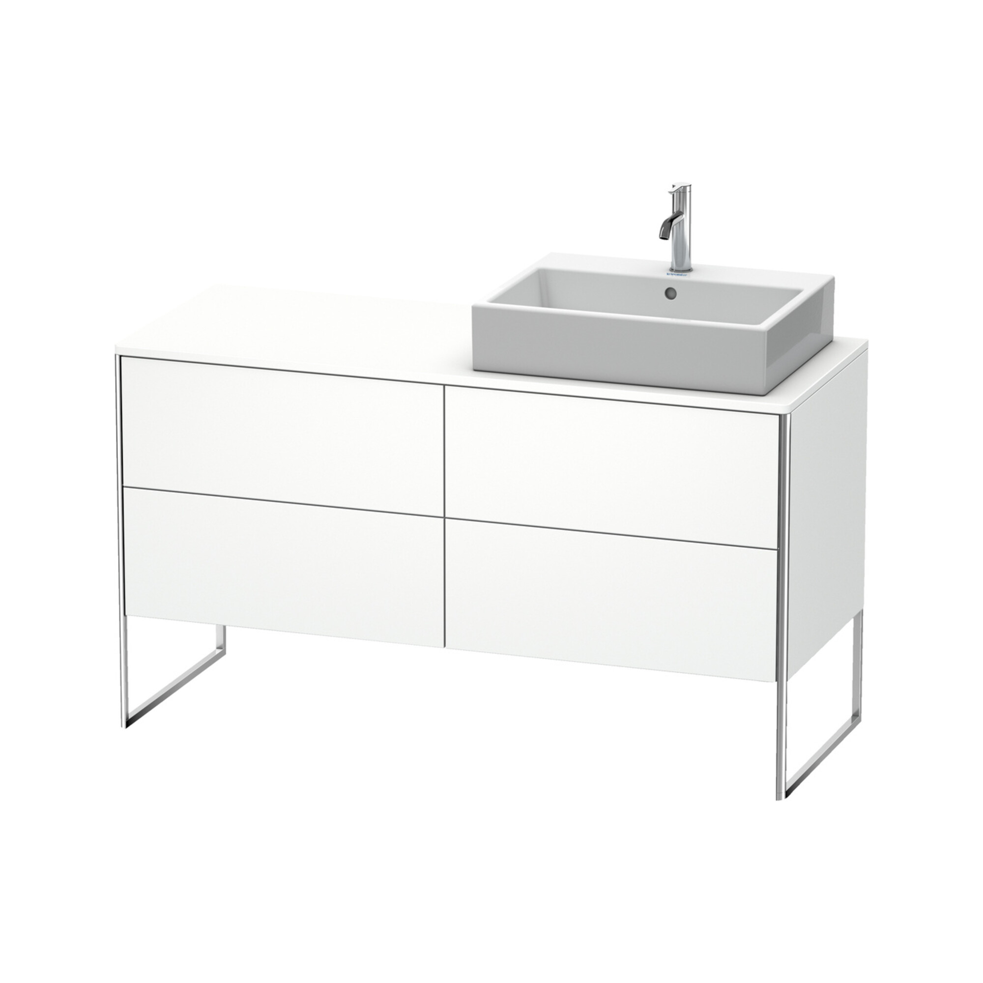 Duravit Waschtischunterschrank XSquare 140x77,8x53,8cm, 4 AZ, st, B re, we m