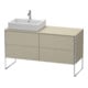 Duravit Waschtischunterschrank XSquare 140x77,8x53,8cm, 4 AZ, st, Beck. li, lei-1