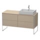 Duravit Waschtischunterschrank XSquare 140x77,8x53,8cm, 4 AZ, st, Beck. re, lei-1
