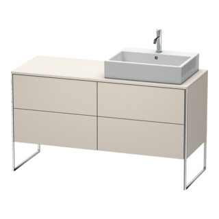 Duravit Waschtischunterschrank XSquare 140x77,8x53,8cm, 4 AZ, st, Beck. re, Tau