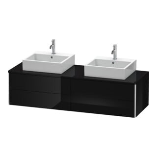 Duravit Waschtischunterschrank XSquare 160x54,8x40cm, 4 La, B bs, wandhängend, sw hgl