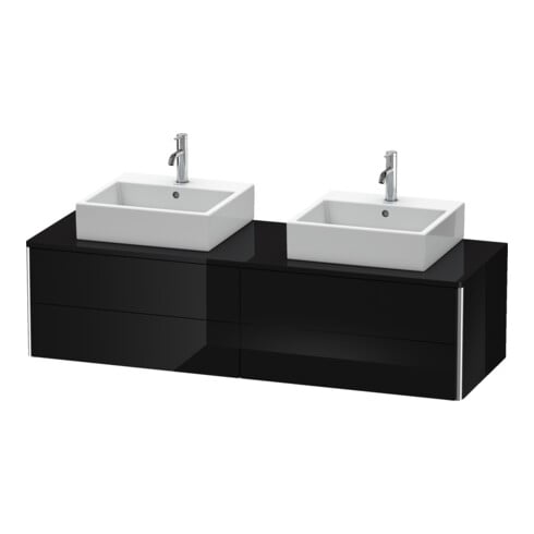 Duravit Waschtischunterschrank XSquare 160x54,8x40cm, 4 La, B bs, wandhängend, sw hgl