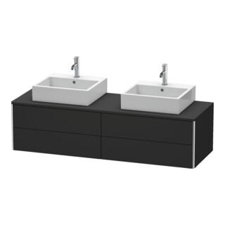 Duravit Waschtischunterschrank XSquare 160x54,8x40cm, 4 La, B bs, wd, gra matt