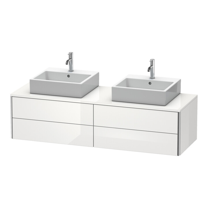 Duravit Waschtischunterschrank XSquare 160x54,8x40cm, 4 La, B bs, wd, graph m