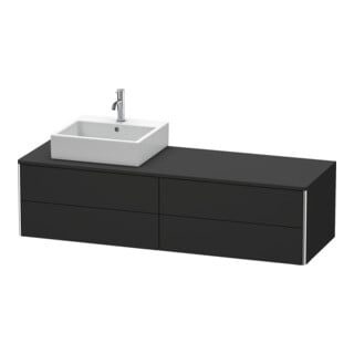 Duravit Waschtischunterschrank XSquare 160x54,8x40cm, 4 La, wd, B l, graph matt