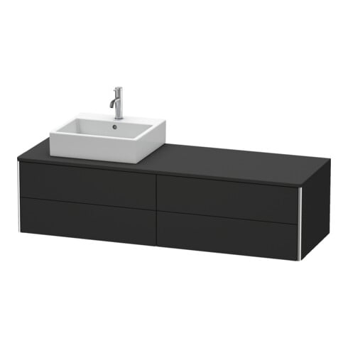 Duravit Waschtischunterschrank XSquare 160x54,8x40cm, 4 La, wd, B l, graph matt