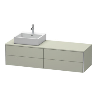 Duravit Waschtischunterschrank XSquare 160x54,8x40cm, 4 La, wd, B l, Tau s-matt