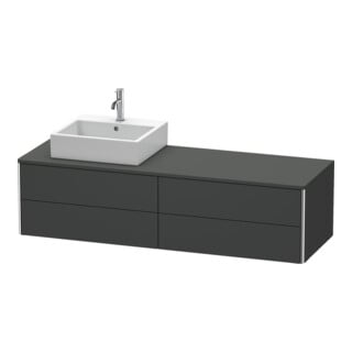 Duravit Waschtischunterschrank XSquare 160x54,8x40cm, 4 La, wd, B li, graph m