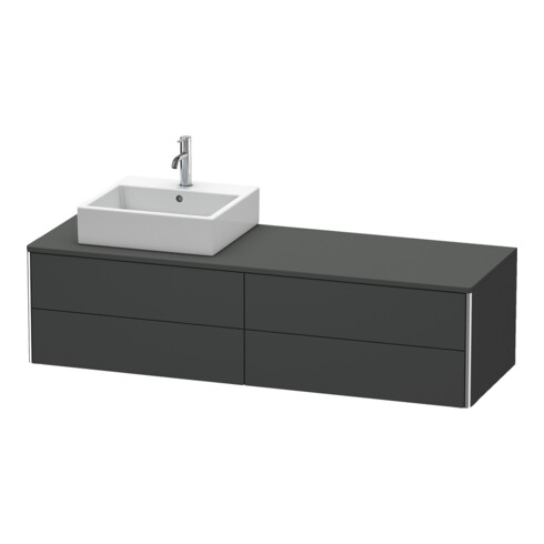 Duravit Waschtischunterschrank XSquare 160x54,8x40cm, 4 La, wd, B li, graph m