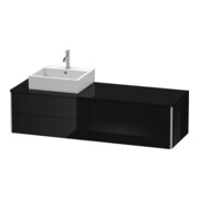 Duravit Waschtischunterschrank XSquare 160x54,8x40cm, 4 La, wd, B li, sw hgl