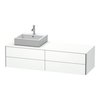 Duravit Waschtischunterschrank XSquare 160x54,8x40cm, 4 La, wd, B li, we matt