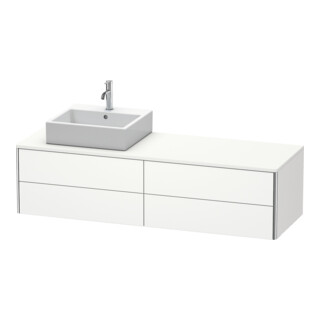 Duravit Waschtischunterschrank XSquare 160x54,8x40cm, 4 La, wd, B li, we s-matt