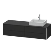 Duravit Waschtischunterschrank XSquare 160x54,8x40cm, 4 La, wd, B r, graph matt