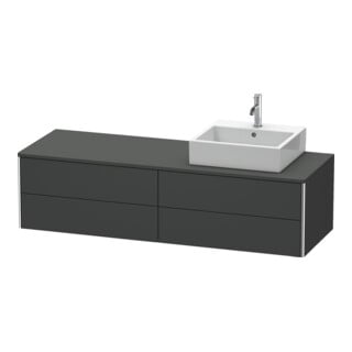 Duravit Waschtischunterschrank XSquare 160x54,8x40cm, 4 La, wd, B re, graph m