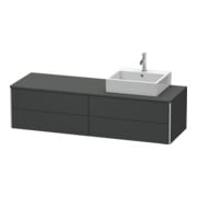Duravit Waschtischunterschrank XSquare 160x54,8x40cm, 4 La, wd, B re, graph m