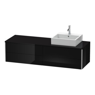 Duravit Waschtischunterschrank XSquare 160x54,8x40cm, 4 La, wd, B re, sw hgl