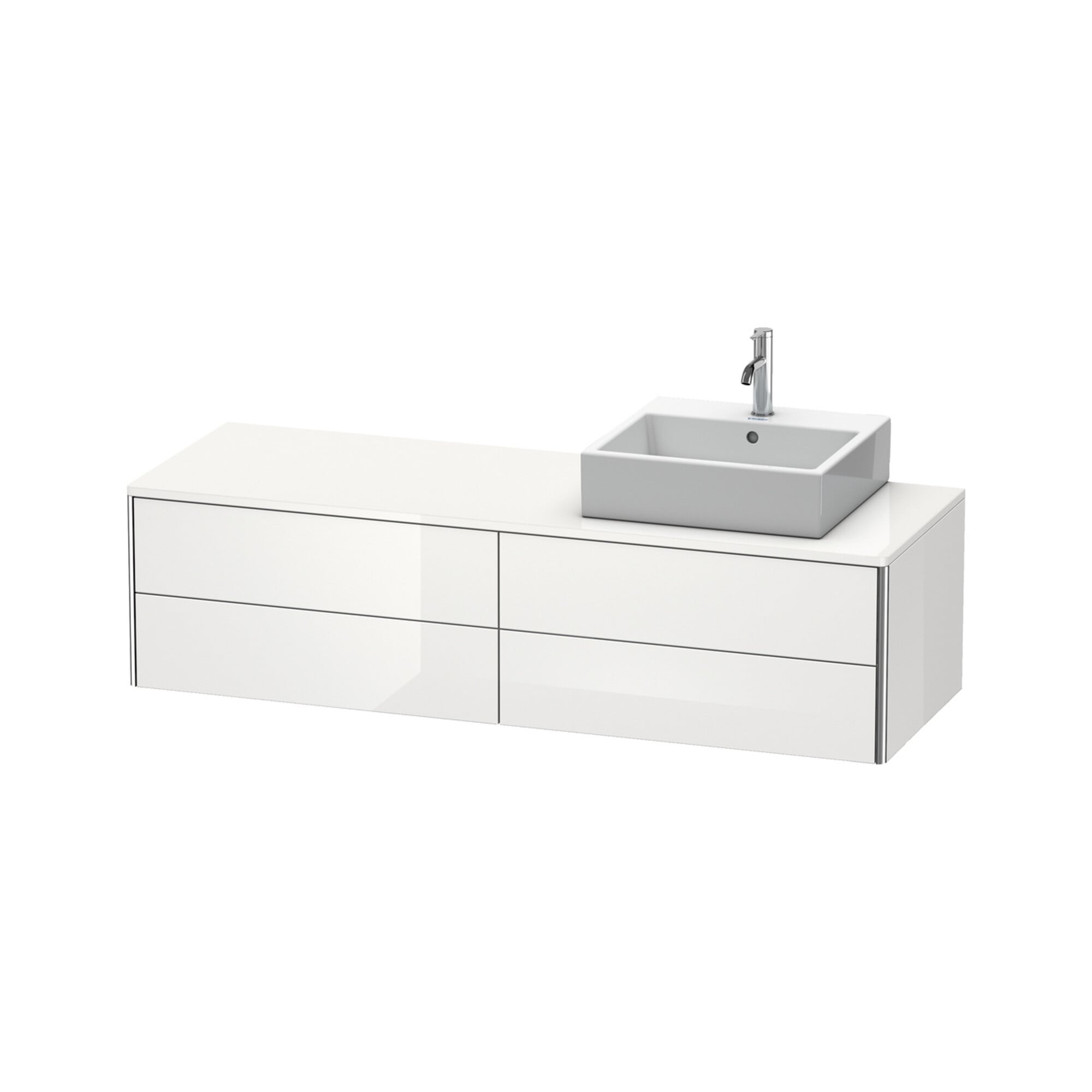 Duravit Waschtischunterschrank XSquare 160x54,8x40cm, 4 La, wd, B re, we hgl