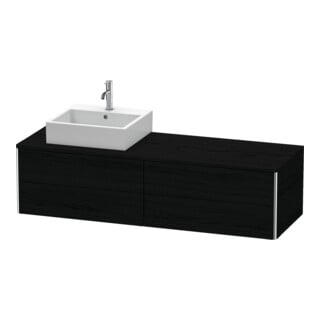 Duravit Waschtischunterschrank XSquare 160x54,8x40cm, 4 La, wd, Beck. li, Ei sw
