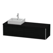 Duravit Waschtischunterschrank XSquare 160x54,8x40cm, 4 La, wd, Beck. li, Ei sw