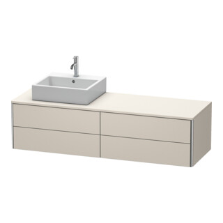 Duravit Waschtischunterschrank XSquare 160x54,8x40cm, 4 La, wd, Beck. li, Tau
