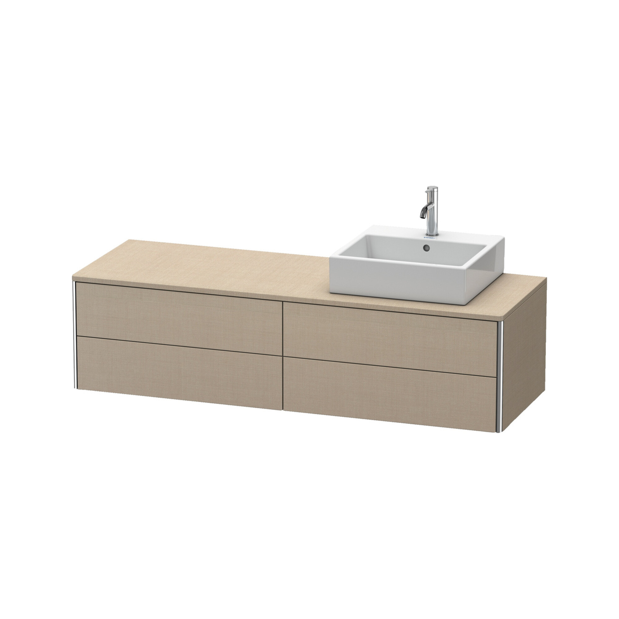Duravit Waschtischunterschrank XSquare 160x54,8x40cm, 4 La, wd, Beck. re, lei