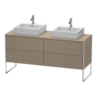 Duravit Waschtischunterschrank XSquare 160x54,8x77,8cm, 4 Ausz., steh., Leinen