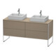 Duravit Waschtischunterschrank XSquare 160x54,8x77,8cm, 4 Ausz., steh., Leinen-1