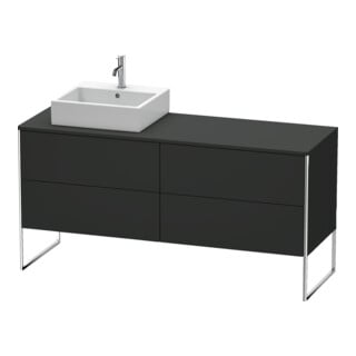 Duravit Waschtischunterschrank XSquare 160x54,8x77,8cm, 4 AZ, st, B l, gra matt