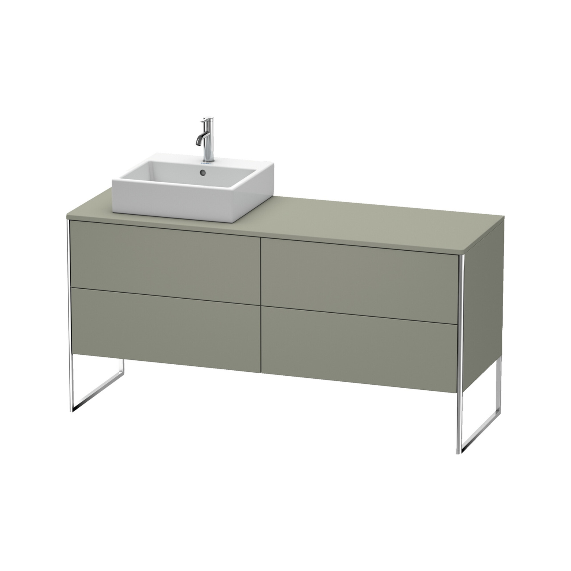 Duravit Waschtischunterschrank XSquare 160x54,8x77,8cm, 4 AZ, st, B l, st-g m