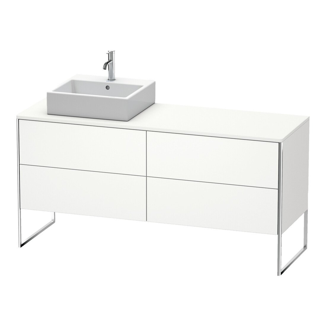 Duravit Waschtischunterschrank XSquare 160x54,8x77,8cm, 4 AZ, st, B l, w s-matt