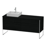 Duravit Waschtischunterschrank XSquare 160x54,8x77,8cm, 4 AZ, st, B li, Ei sw