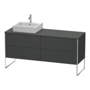 Duravit Waschtischunterschrank XSquare 160x54,8x77,8cm, 4 AZ, st, B li, graph m