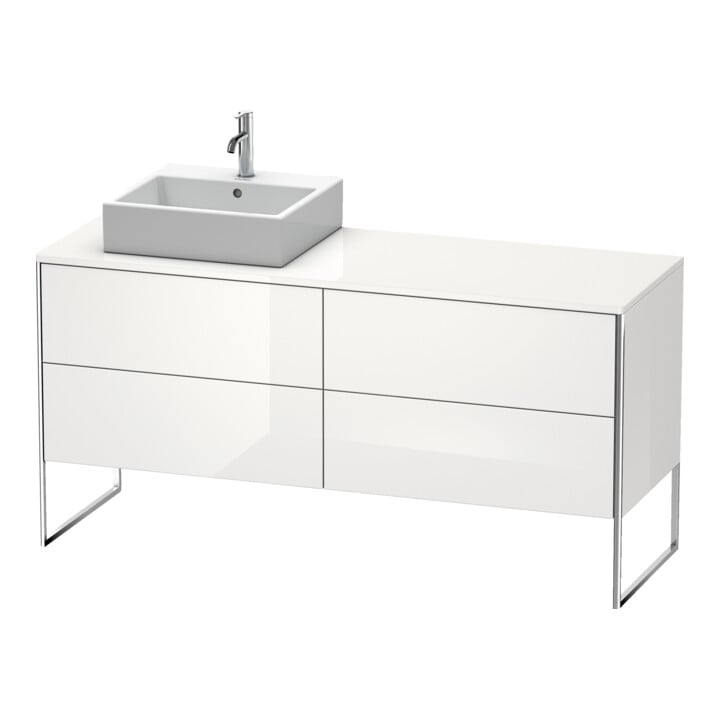 Duravit Waschtischunterschrank XSquare 160x54,8x77,8cm, 4 AZ, st, B li, graph m
