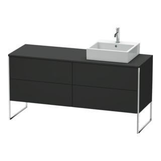 Duravit Waschtischunterschrank XSquare 160x54,8x77,8cm, 4 AZ, st, B r, gra matt
