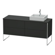 Duravit Waschtischunterschrank XSquare 160x54,8x77,8cm, 4 AZ, st, B r, gra matt
