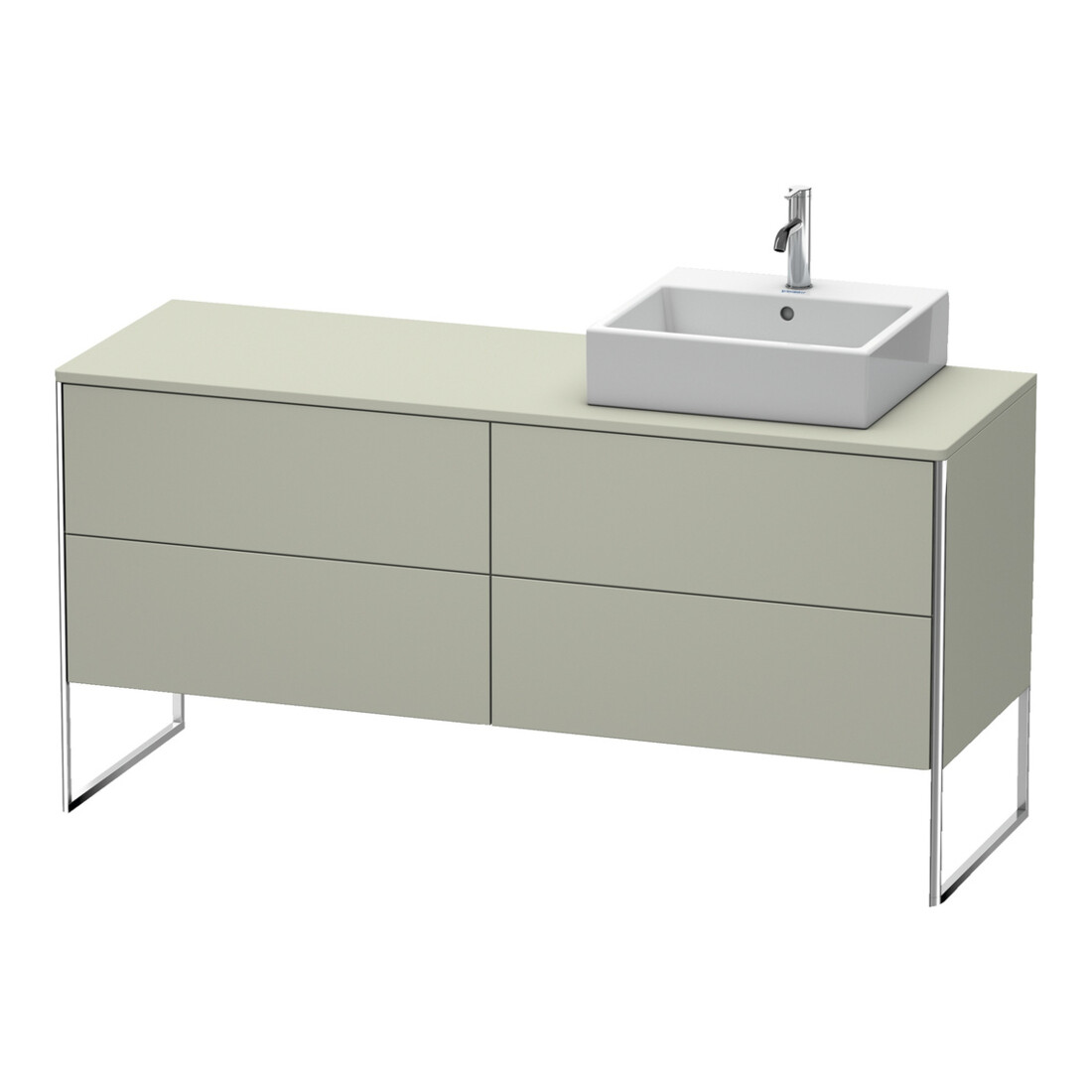 Duravit Waschtischunterschrank XSquare 160x54,8x77,8cm, 4 AZ, st, B r, T s-matt