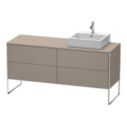 Duravit Waschtischunterschrank XSquare 160x54,8x77,8cm, 4 AZ, st, B re, bas. m