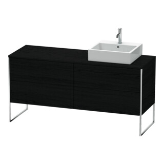 Duravit Waschtischunterschrank XSquare 160x54,8x77,8cm, 4 AZ, st, B re, Ei sw