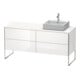 Duravit Waschtischunterschrank XSquare 160x54,8x77,8cm, 4 AZ, st, B re, we hgl-1