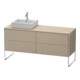 Duravit Waschtischunterschrank XSquare 160x54,8x77,8cm, 4 AZ, st, Beck. li, lei-1