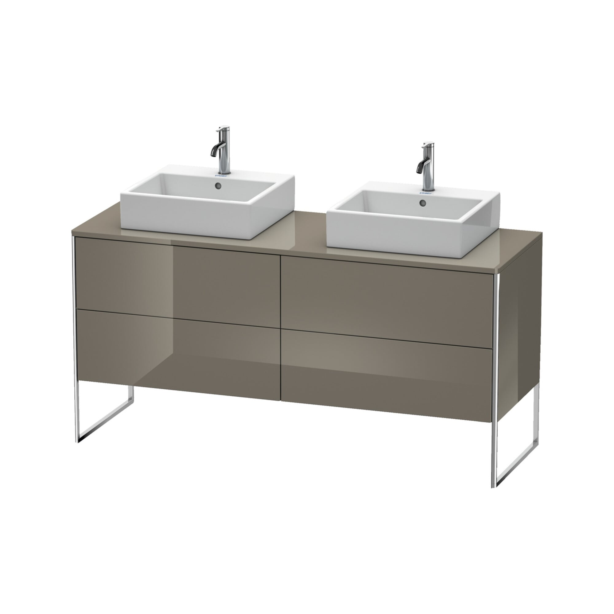 Duravit Waschtischunterschrank XSquare 160x54,8x77,8cm, 4 AZ, st, flan. Gr hgl
