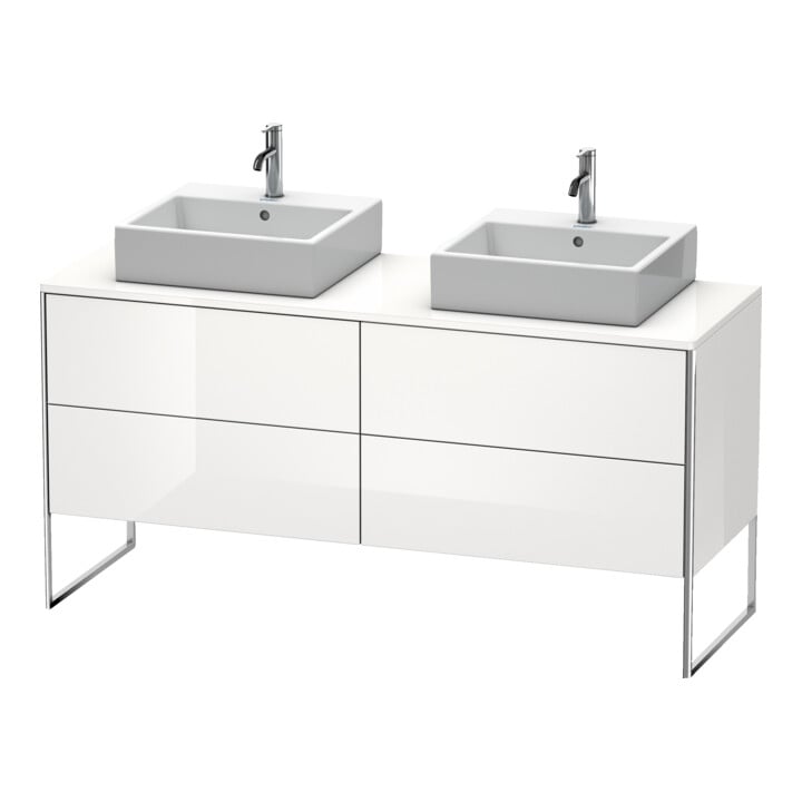 Duravit Waschtischunterschrank XSquare 160x54,8x77,8cm, 4 AZ, st, flan. Gr hgl