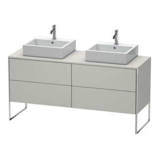 Duravit Waschtischunterschrank XSquare 160x54,8x77,8cm, 4 AZ, steh., betongr m